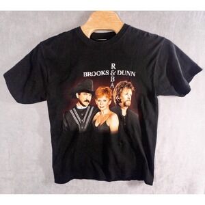VTG 90s REBA MCENTIRE BROOKS & DUNN CONCERT T SHIRT 1998 Tour Mens Medium